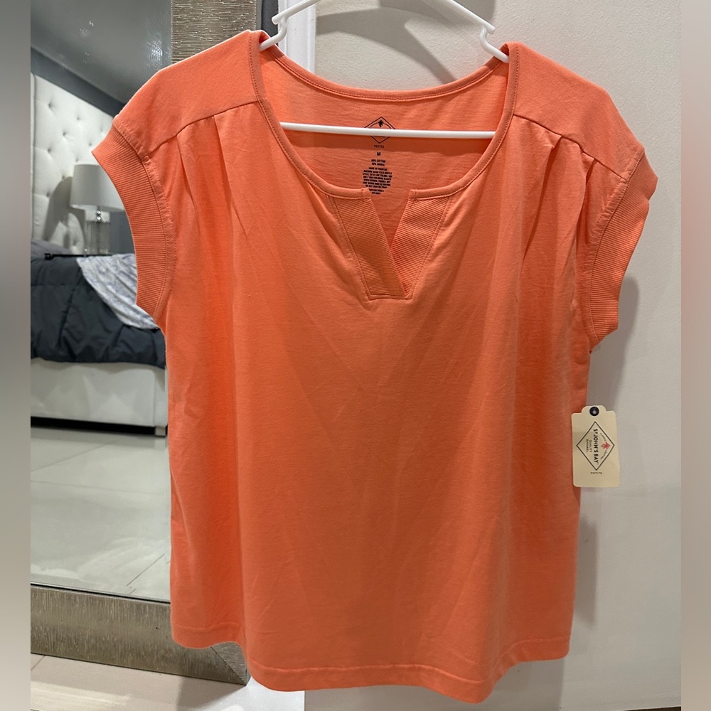 Orange loose fitted top shirt
